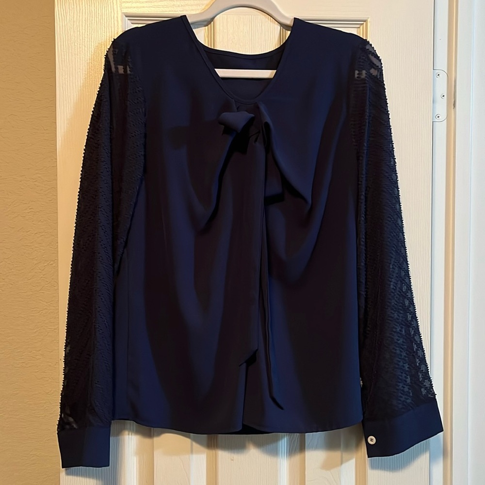 Women’s navy color dress blouse